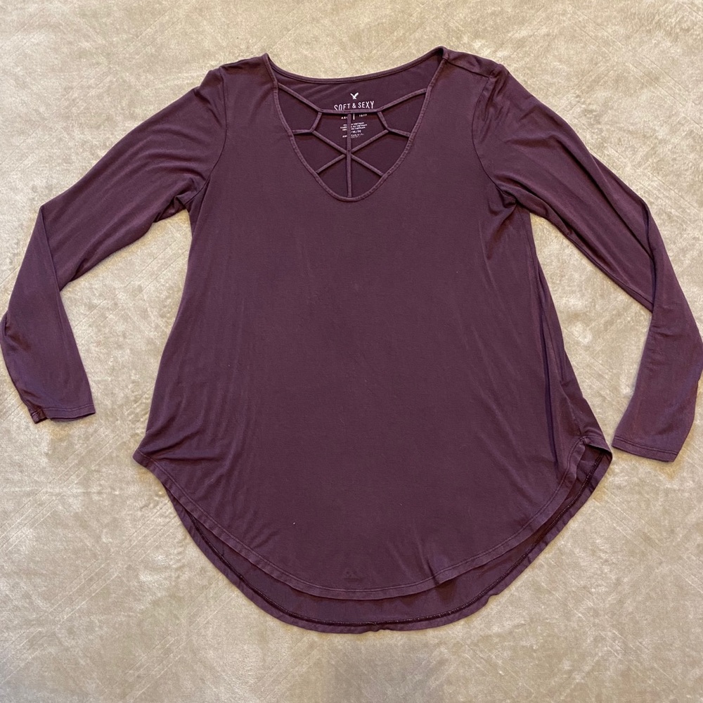 Long Sleeve American Eagle Top